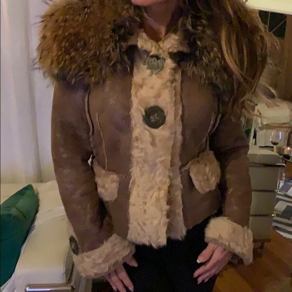 Shearling Coat Purchased in Milan Italy 🇮🇹 - Picture 2 of 8